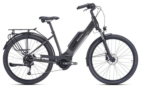 Sunn Rise LTD Shimano Altus 9V 400 Wh 650b Zwart Elektrische Stadsfiets