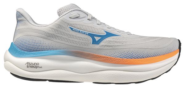 Zapatillas de running Mizuno Wave Sky 9 blancas/azules/naranjas para hombre