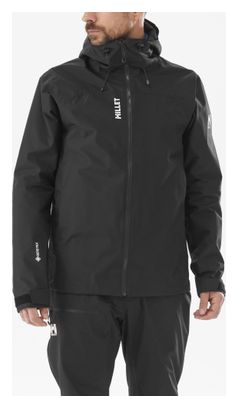 Chaqueta Impermeable Mijo Seneca Gore-Tex 2L Negra