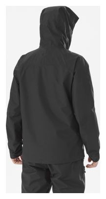 Chaqueta Impermeable Mijo Seneca Gore-Tex 2L Negra