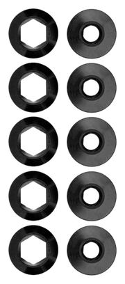 Kit of 5 bolts Alugear 6,5mm Black
