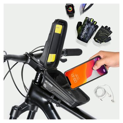 Sacoche de guidon tube vélo étanche