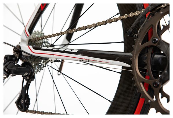 Producto renovado - Look 595 Ultra Campagnolo Record 11V Negro/Blanco/Rojo 2012 bicicleta de carretera