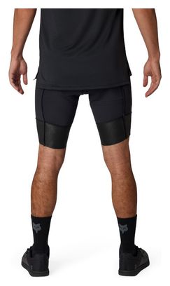 Sottopantaloncini con fodera in pelle Fox Tecbase, nero, da uomo