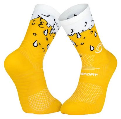 Trail Running Socks BV Sport Trail Collector Dbdb Nutri Biere Yellow