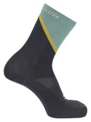 Salomon Pulse Crew Unisex Socks Green/Grey