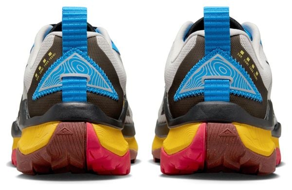 Zapatillas Nike <strong>React</strong> Wildhorse 8 <strong>Negro Azul Amarillo</strong> Mujer Trail Running