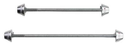 Hexlox MTB / Road Vorder- und Hinterachse Set Silber
