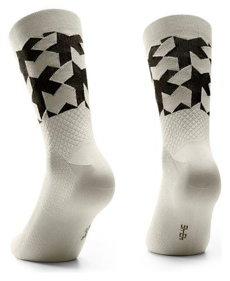 Pair of Assos Monogram Evo Beige Socks
