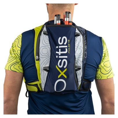 Bolsa de hidratación Oxsitis Pulse 12 Ultra Azul/Amarillo