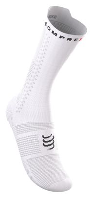 Calzini Compressport Pro Racing V4.0 Bike Ironman 2026 Bianco