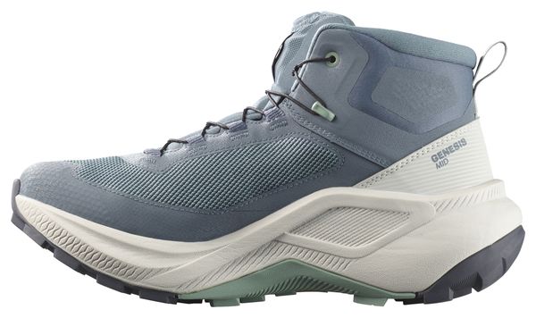 Chaussures de Randonnée Salomon Genesis Mid GTX Bleu/Blanc Femme