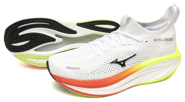 Zapatillas de running Mizuno Neo Vista 3 blancas/naranjas para hombre
