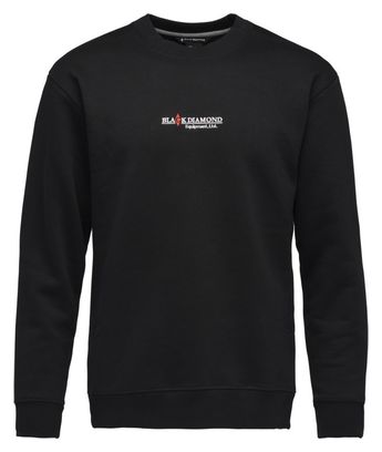 Black Diamond Heritage Wordmark Crew Maglia a maniche lunghe Nero