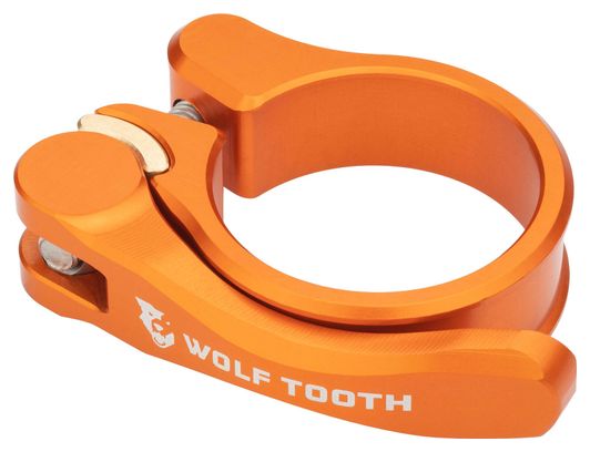 Wolf Tooth Seatpost Clamp Quick Release Orange