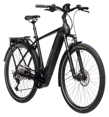 Vélo de Ville Électrique Cube Kathmandu Hybrid EXC 625 Shimano Deore/XT 12V 625 Wh 700 mm Noir Gris 2021