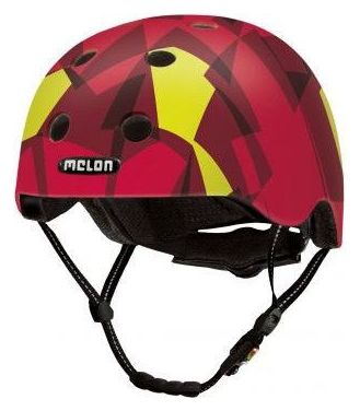 Casque de vélo Urbain - MELON - Mosaïque Rouge - ROUGE