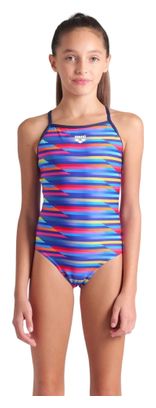 Meisjesbadpak Arena Racing Stripe Blue