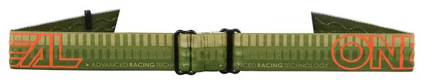 O'Neal B-10 Maschera MTB a strisce verde/argento specchiato