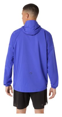 Chaqueta impermeable Asics Fujitrail Elite violeta para hombre