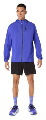 Chaqueta impermeable Asics Fujitrail Elite violeta para hombre