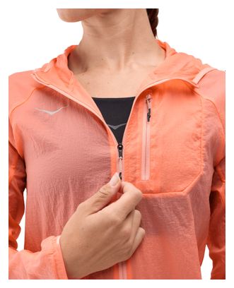 Hoka Skyflow Windbreaker Jacket Women's Coral