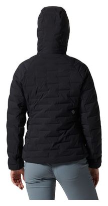 Mountain Hardwear Stretch-Daunenjacke mit Kapuze Schwarz Damen