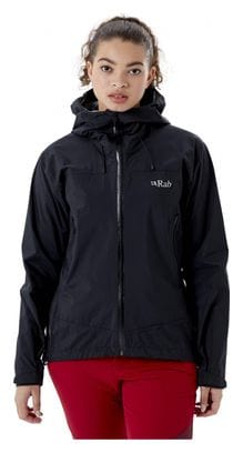 Chaqueta impermeable para mujer RAB Downpour Plus 2.0 Negra