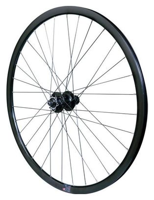 Roue gravel 700 ar blocage k7 jante noir mach1 gravel tub. ready moy. Shimano m475 disque