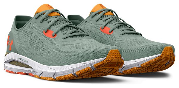 Under Armour HOVR Sonic 5 Grigio Arancio Scarpe da Corsa Donna