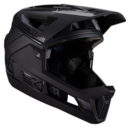 Leatt MTB Enduro 4.0 Removable Chinstrap Helmet Black 2023