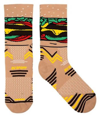 Trail Running Socks BV Sport Trail Collector Dbdb Nutri Burger Multi Colors