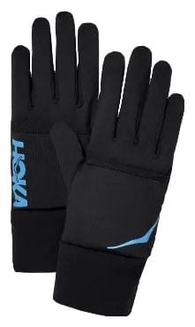 Women's Hoka Run Fleece Marathon Mittens Marathon Pack Black