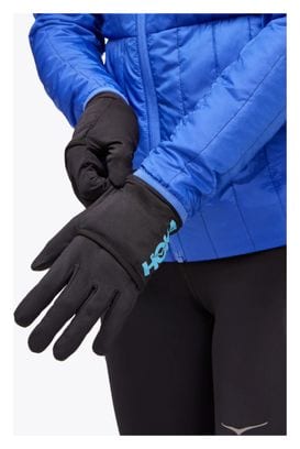 Women's Hoka Run Fleece Marathon Mittens Marathon Pack Black