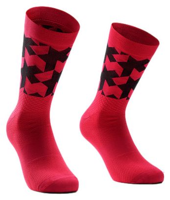 Pair of Assos Monogram Evo Socks Red