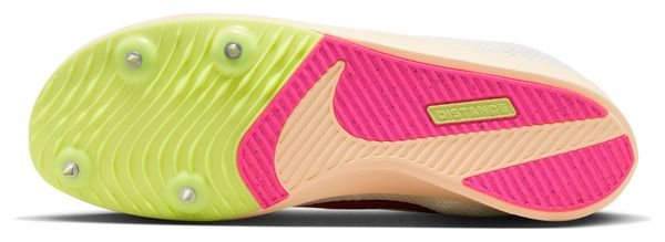 Producto reacondicionado - Zapatillas de atletismo Nike Zoom Rival Distance Unisex Blanco Rosa Amarillo 41
