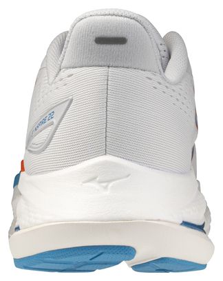 Mizuno Wave Inspire 22 hardloopschoenen Wit/Blauw/Rood voor heren