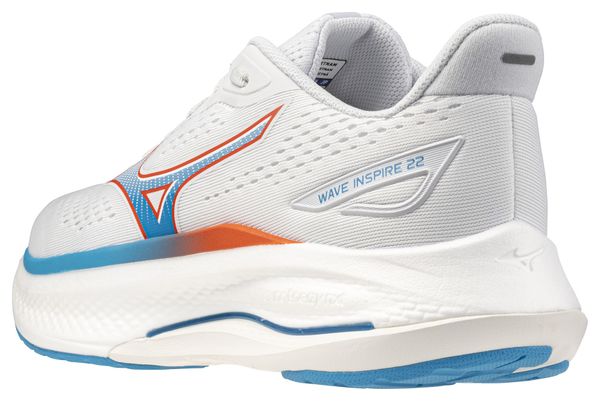 Mizuno Wave Inspire 22 hardloopschoenen Wit/Blauw/Rood voor heren