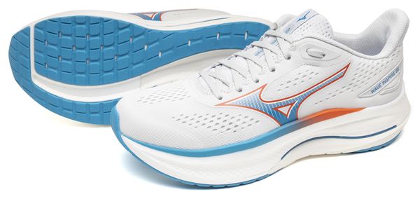 Mizuno Wave Inspire 22 hardloopschoenen Wit/Blauw/Rood voor heren