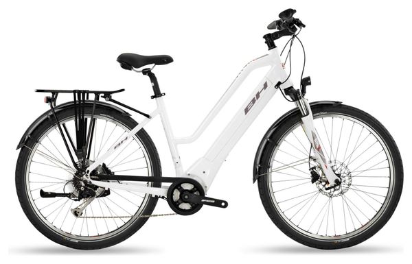 Vélo de Ville Electrique 2019 BH Atom Street Shimano Acera 8V Blanc