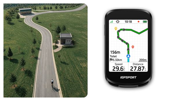iGPSport BSC200 Pro GPS Bike Computer, Black