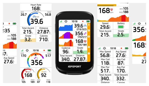 iGPSport BSC200 Pro GPS Bike Computer, Black