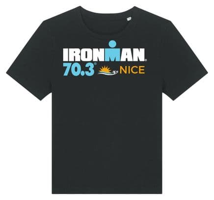 Ironman 70.3 Frankreich Kurzarm T-Shirt Schwarz Damen