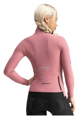 Maillot vélo thermique manches longues femme Cyclisme M7 Tuscany Rose
