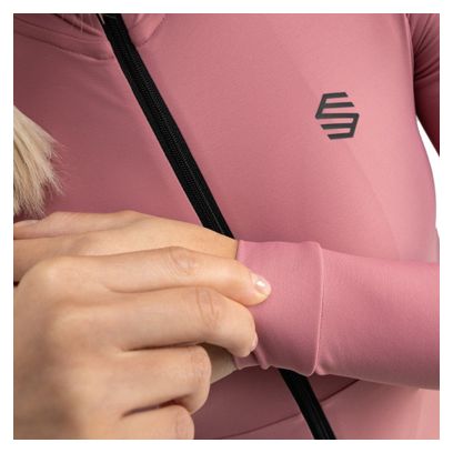 Maillot vélo thermique manches longues femme Cyclisme M7 Tuscany Rose
