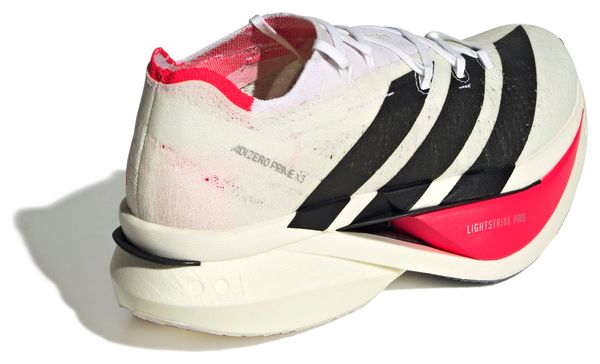 Chaussures Running adidas Adizero Prime X3 Strung Blanc/Rouge Unxe