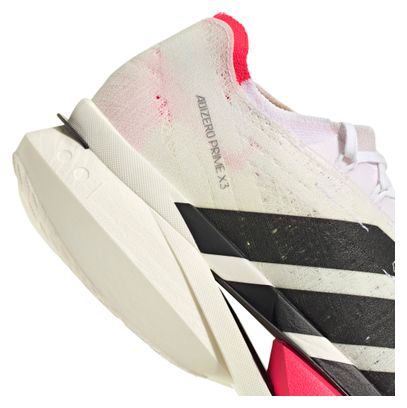adidas Adizero Prime X3 Strung Running Shoes, White/Red, Unisex