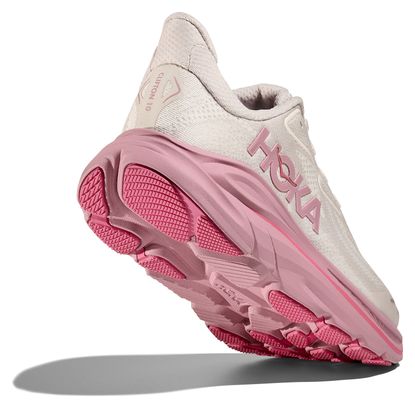 Chaussures Running Hoka Clifton 10 Blanc/Rose Enfant