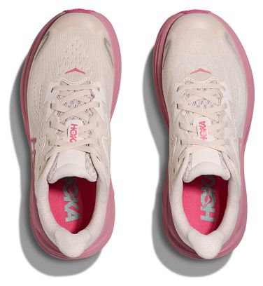 Chaussures Running Hoka Clifton 10 Blanc/Rose Enfant