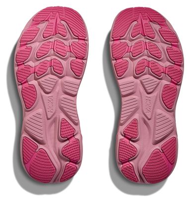 Chaussures Running Hoka Clifton 10 Blanc/Rose Enfant